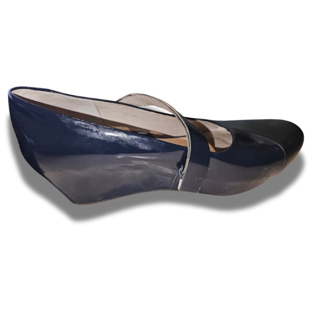 Tsubo Women's Asmik Wedge Pump Size 9 Navy Leather Platform